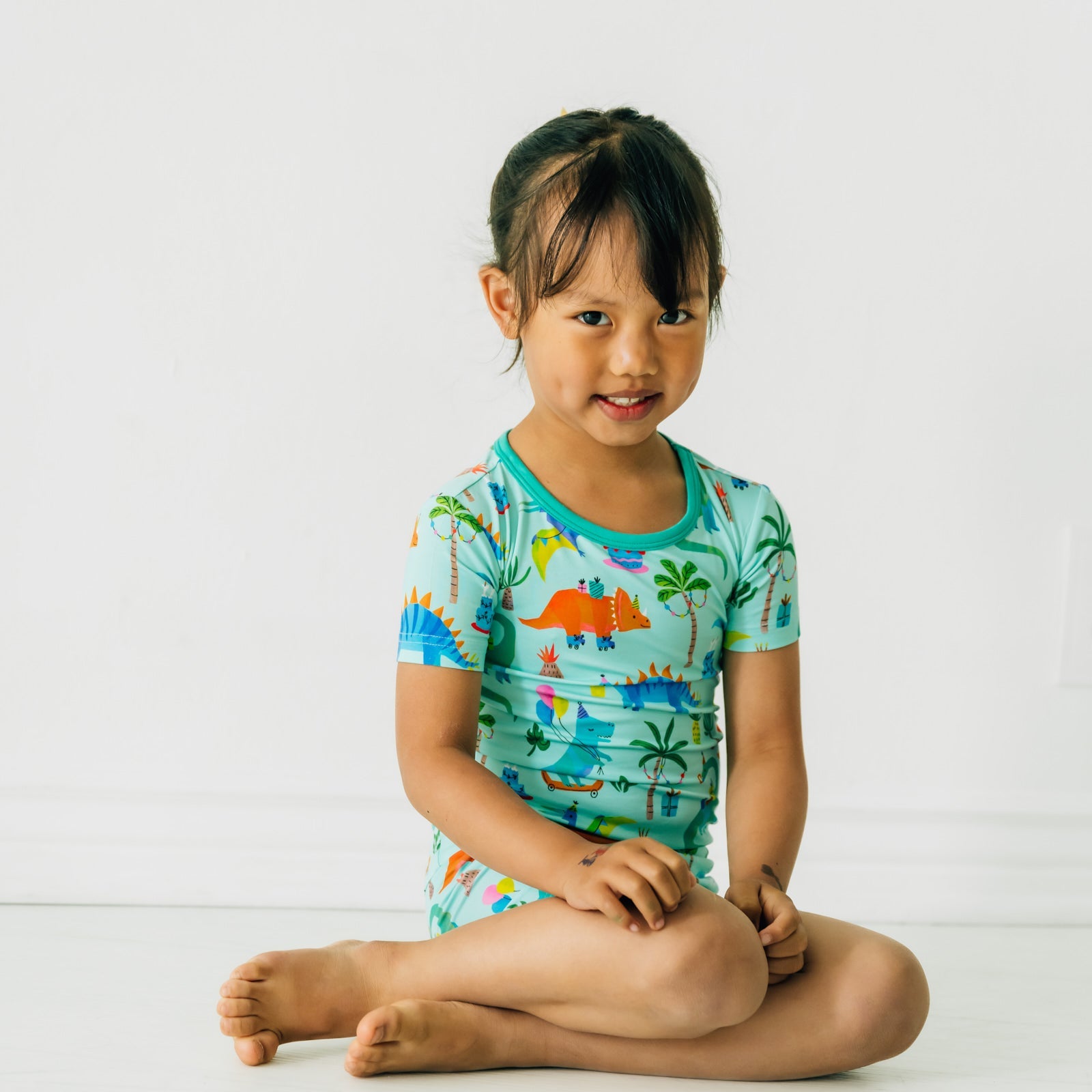 Prehistoric Party Two-Piece Short Sleeve & Shorts Pajama Set - Image 3