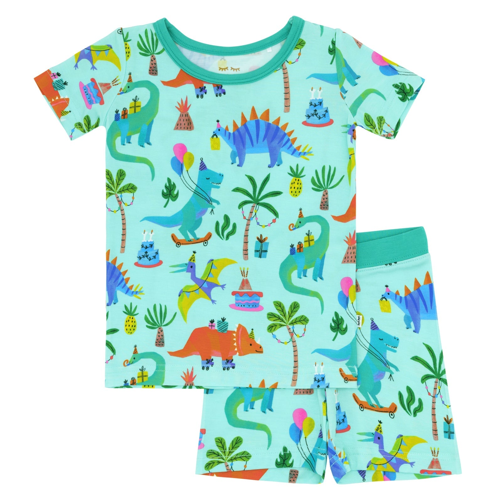 Prehistoric Party Two-Piece Short Sleeve & Shorts Pajama Set - Image 5