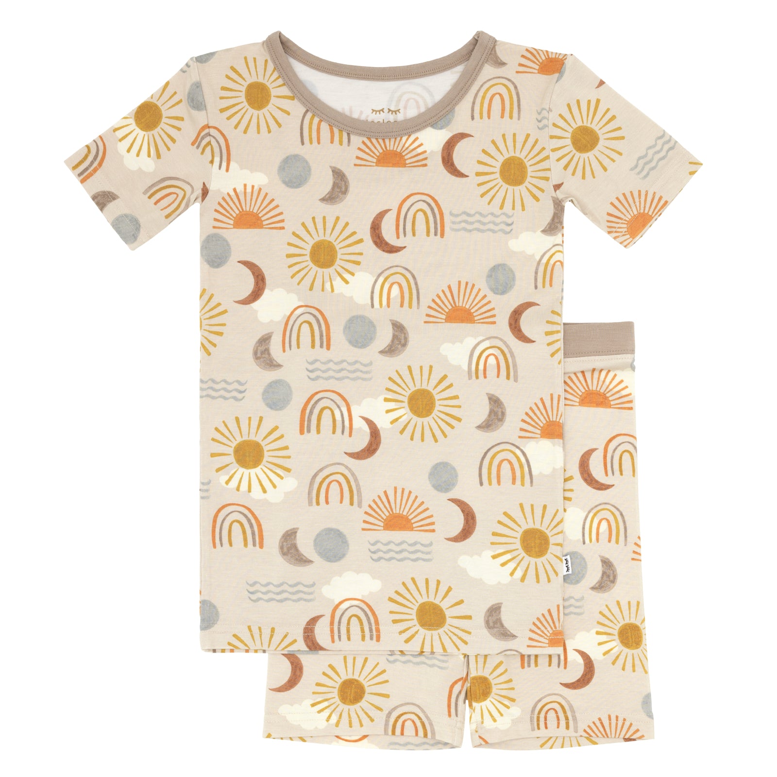 Desert Sunrise Two-Piece Short Sleeve & Shorts Pajama Set - Image 4