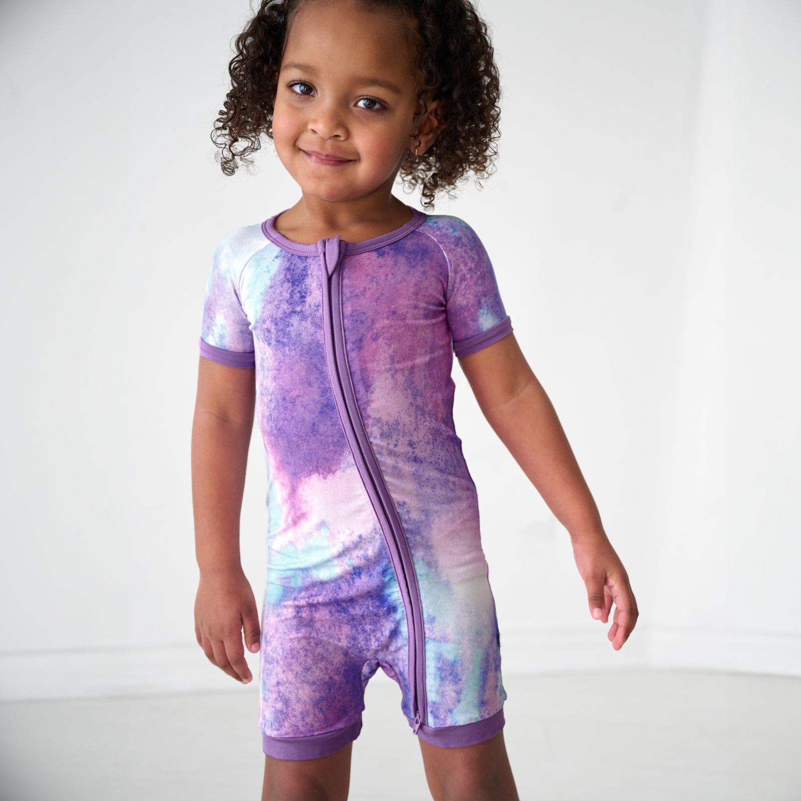 Purple Watercolor Shorty Zippy - Image 2