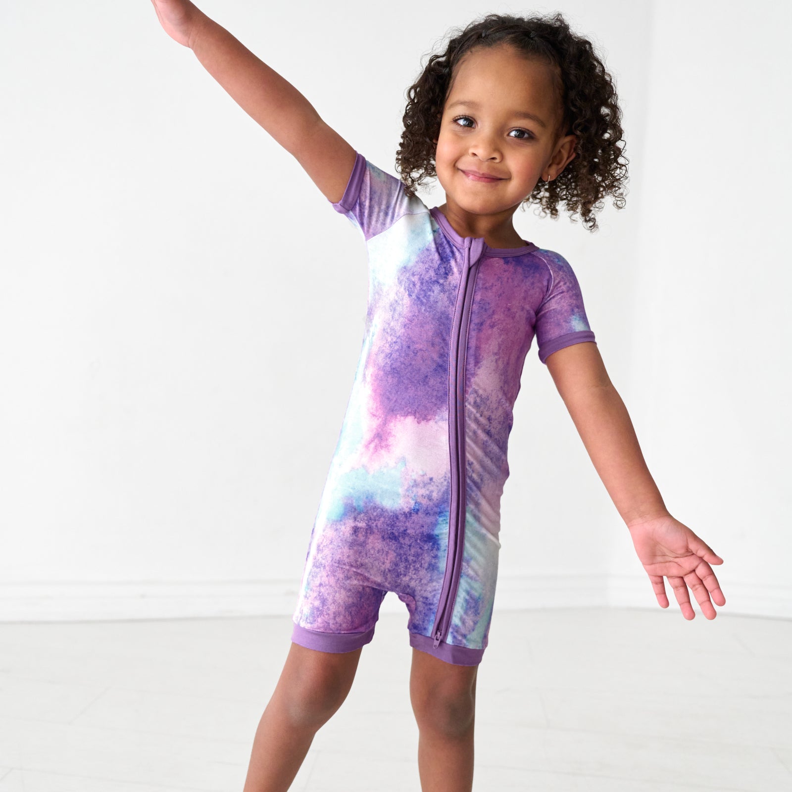 Purple Watercolor Shorty Zippy - Image 3