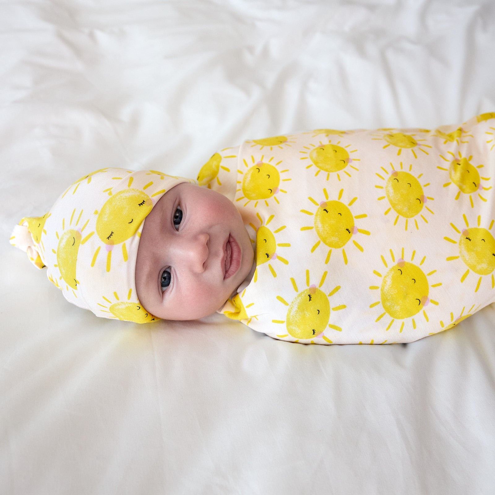 Sunshine Swaddle & Hat Set - Image 3