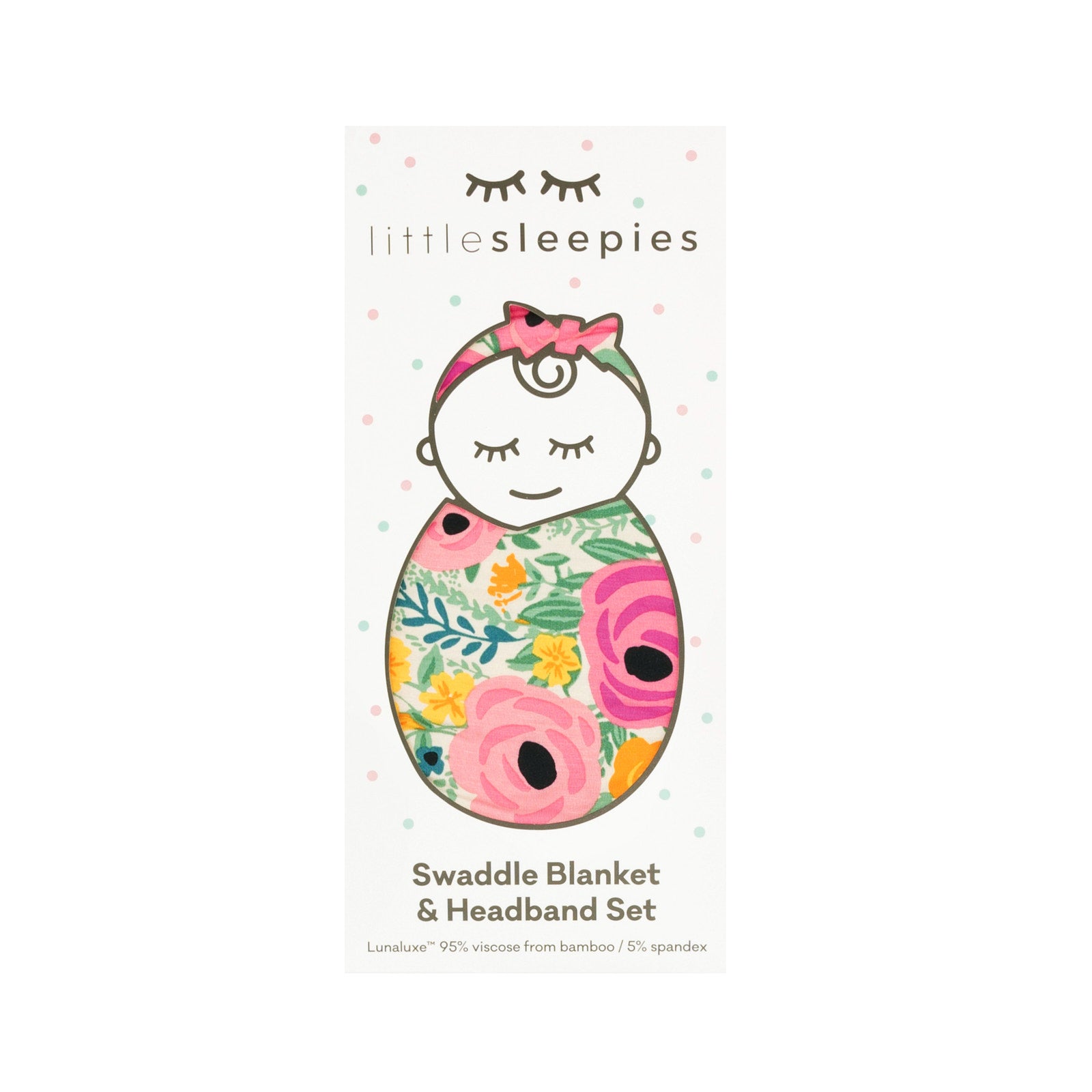 Secret Garden Swaddle & Luxe Bow Headband Set - Image 4