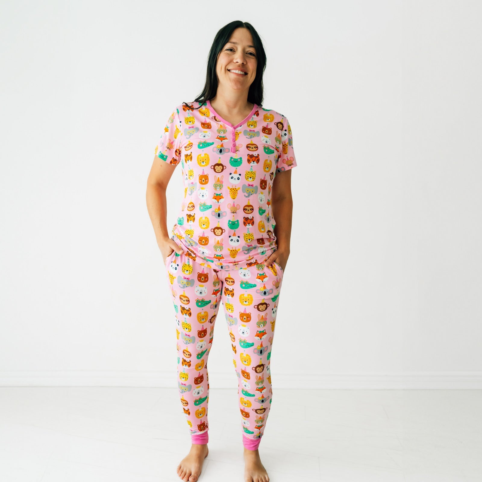 Pink Party Pals Women's Pajama Pants - Image 3