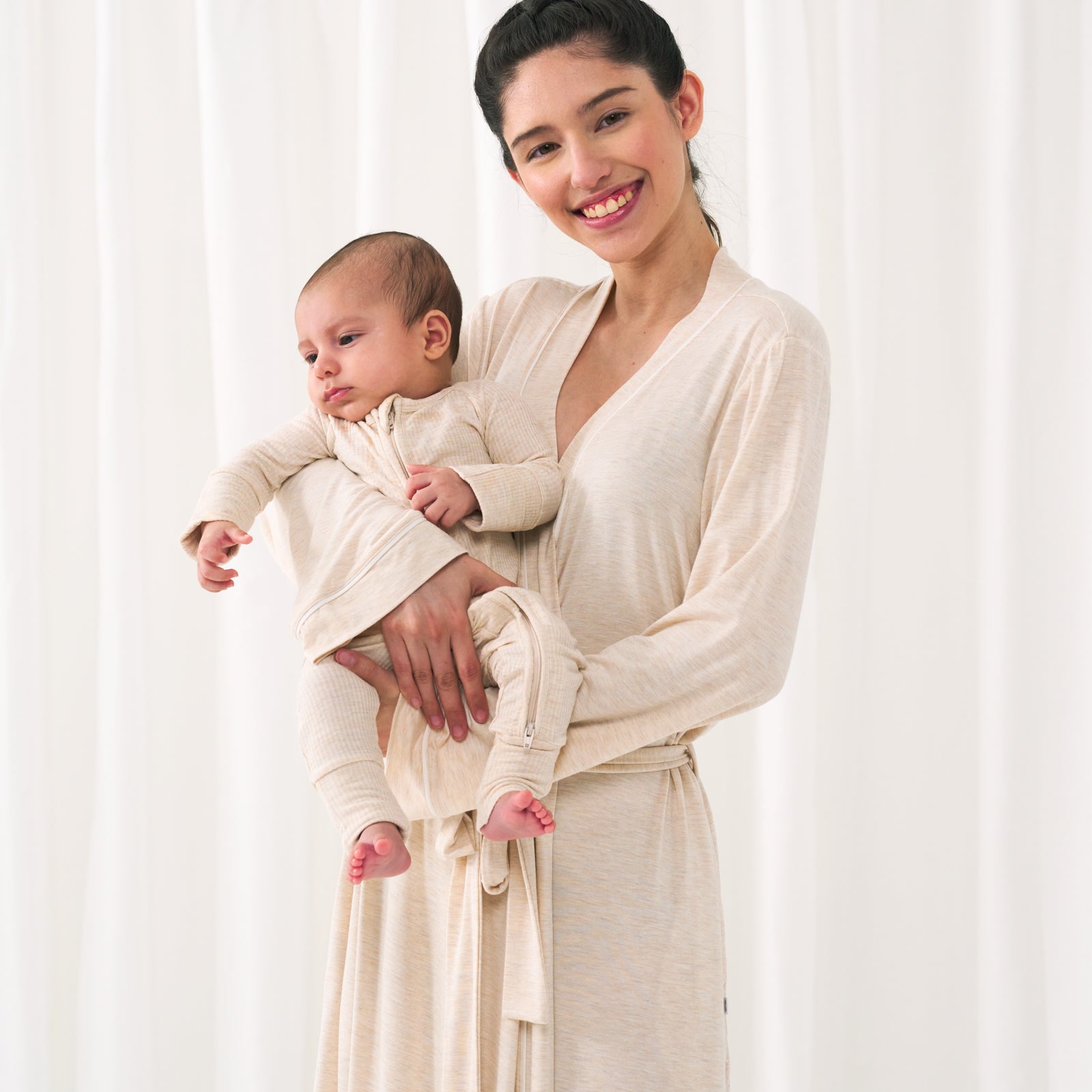 Heather Oatmeal Women's Robe - Image 2