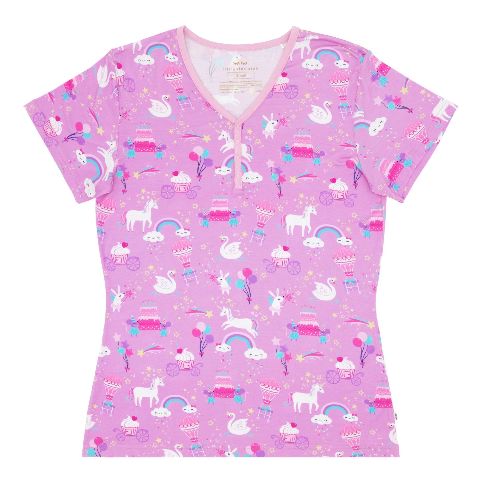 Magical Birthday Women's Short Sleeve Pajama Top - Image 6