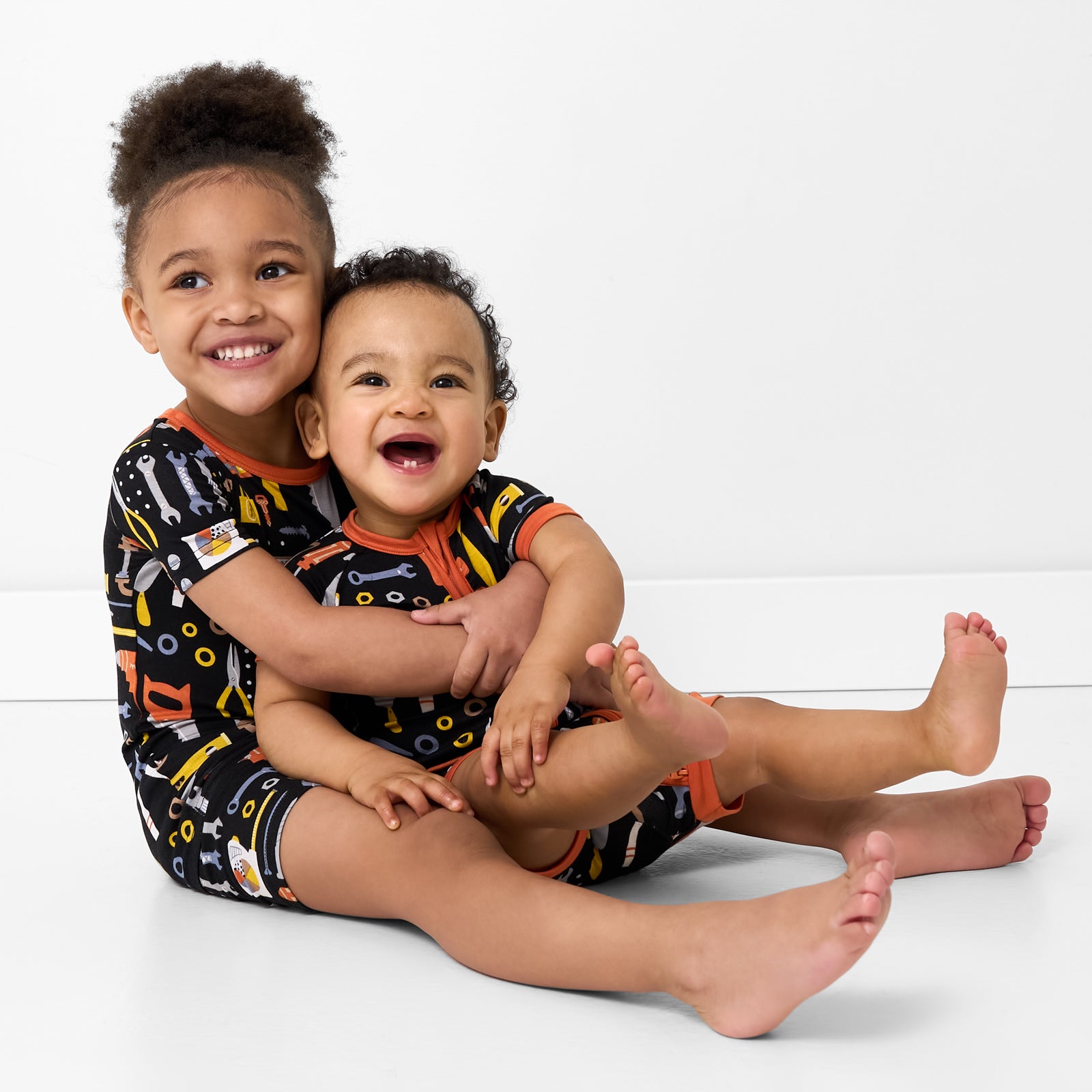 Little Builders Two-Piece Short Sleeve & Shorts Pajama Set - Image 5