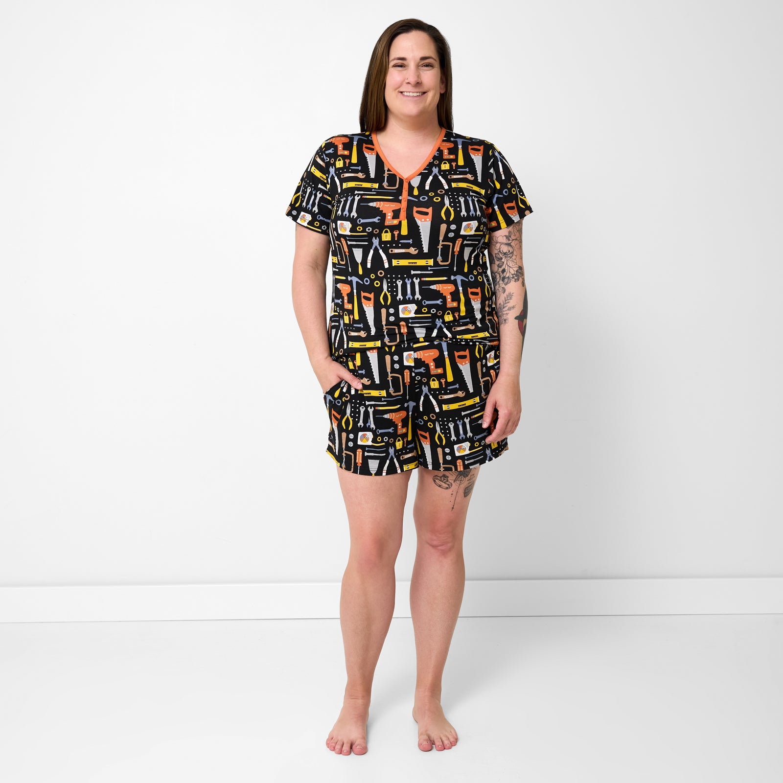 Little Builders Women's Pajama Shorts