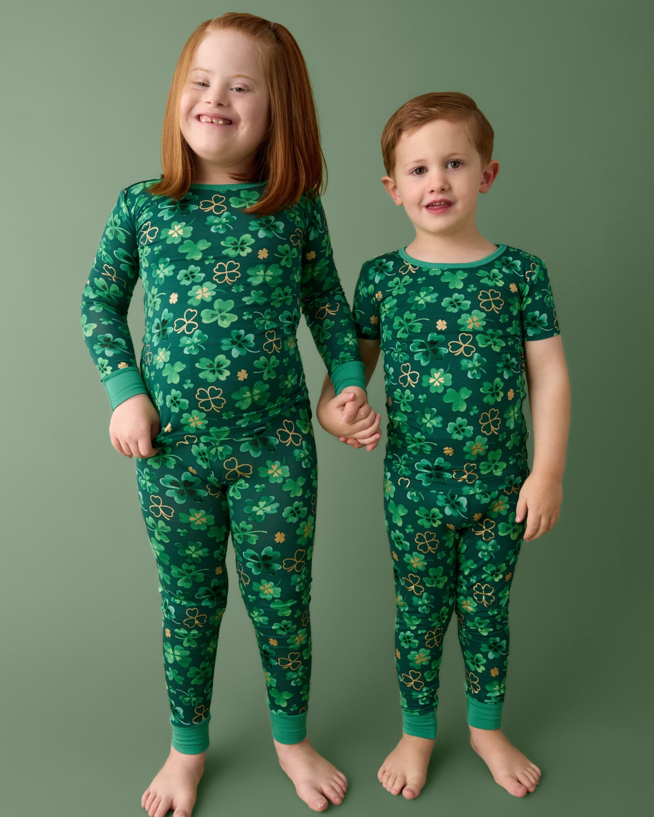Clover Cuties Two-Piece Short Sleeve Pajama Set - Image 3
