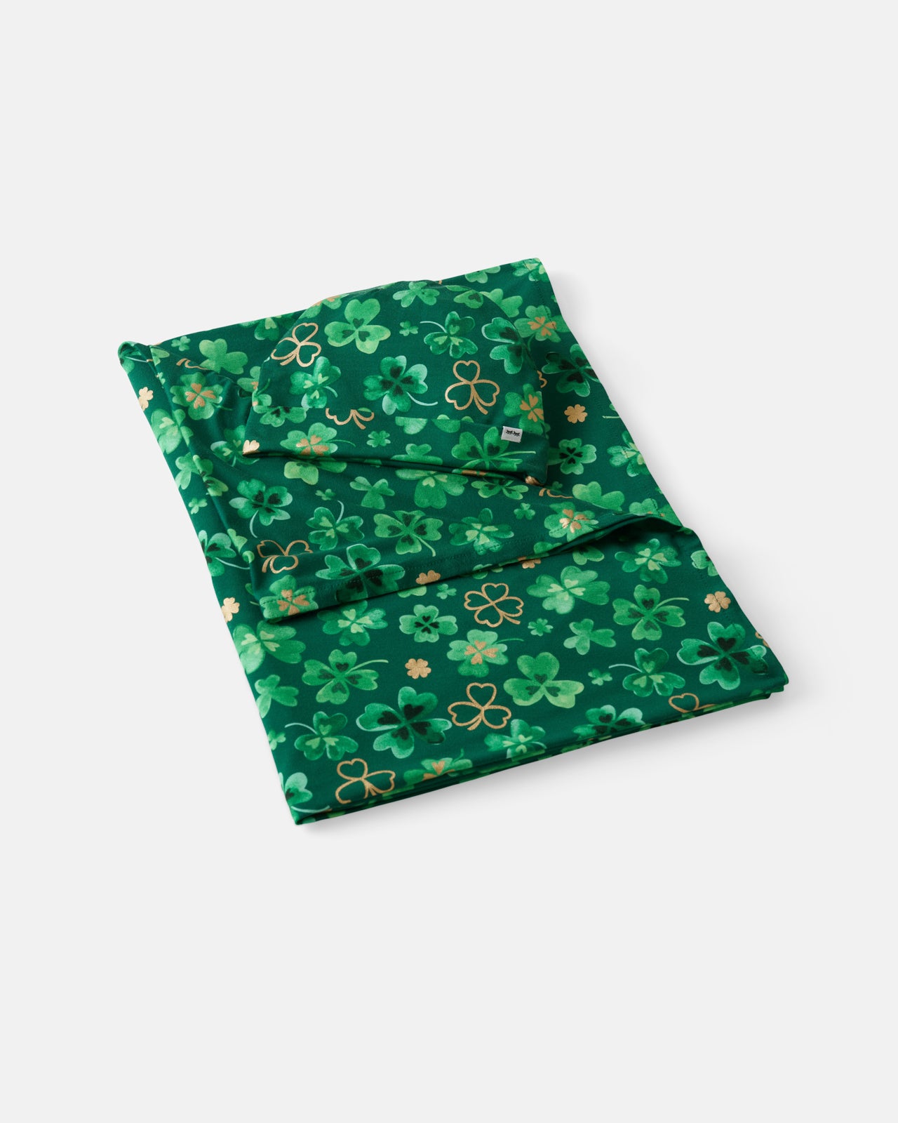 Clover Cuties Swaddle & Hat Set - Image 3