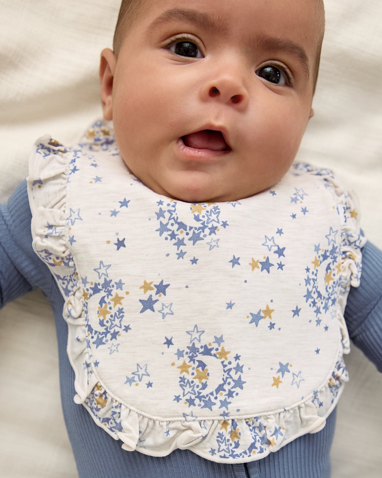 Lullaby Sky Ruffle Bib - Image 4