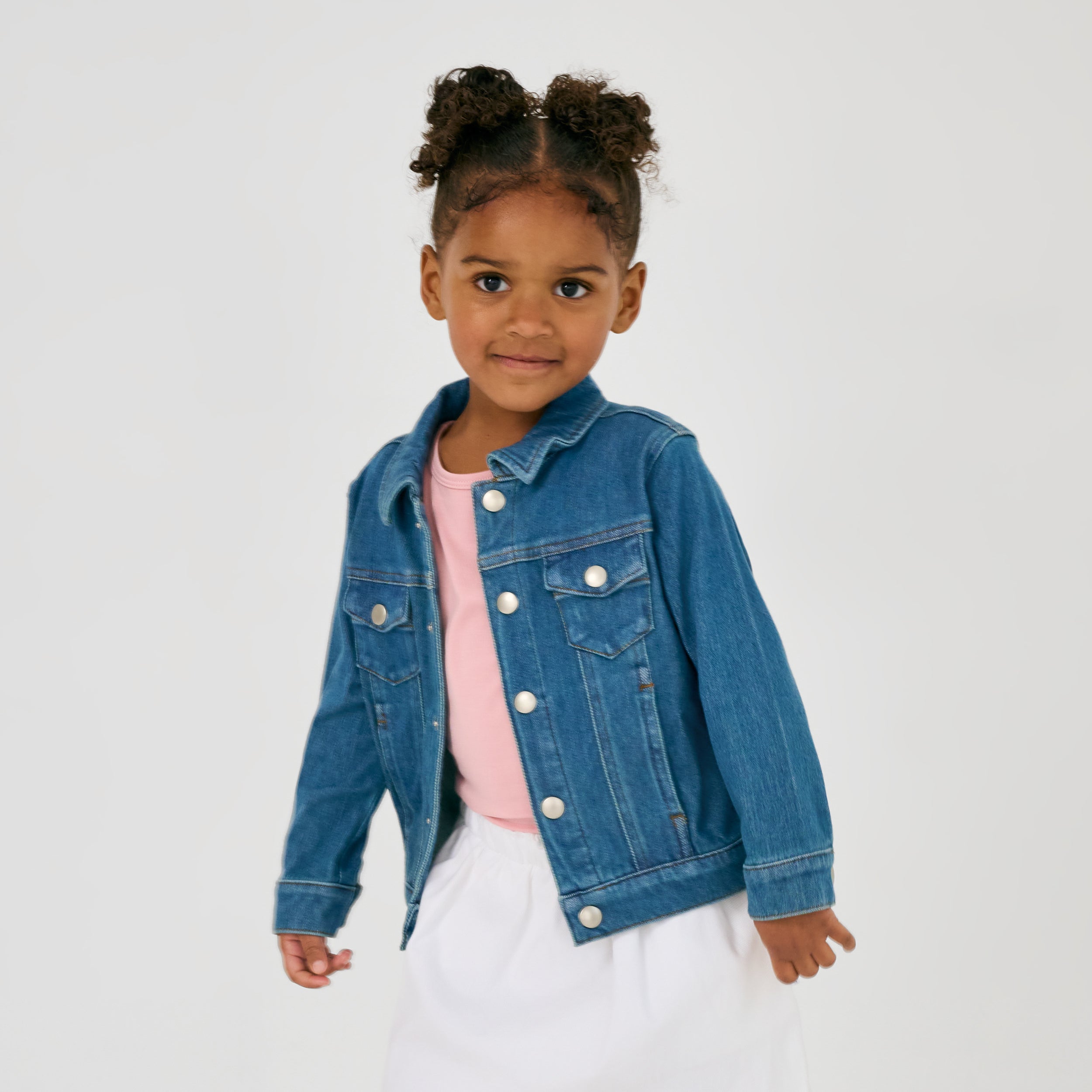 Midwash Blue Denim Trucker Jacket - Image 4