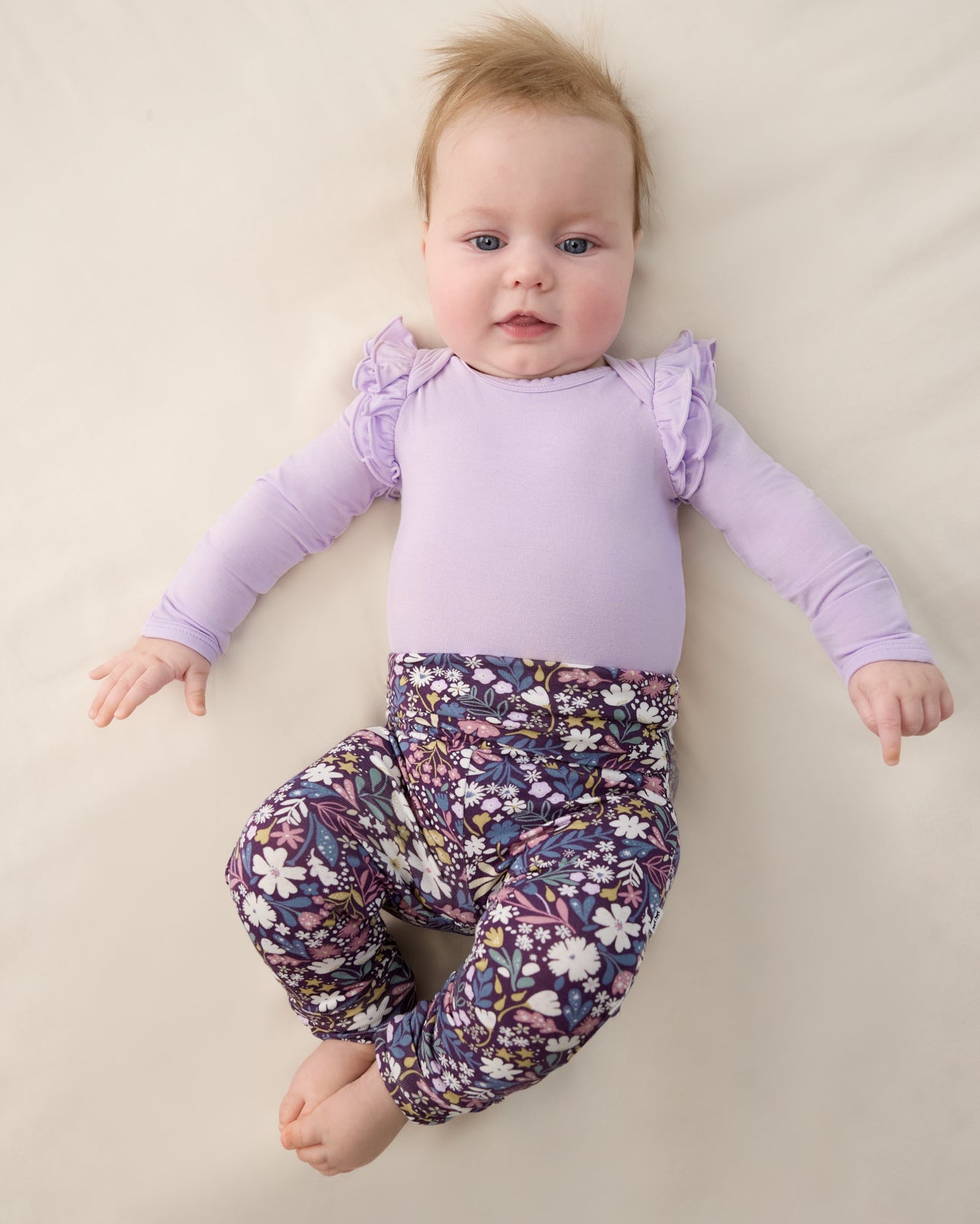 Midnight Petals Fold Over Legging - Image 3