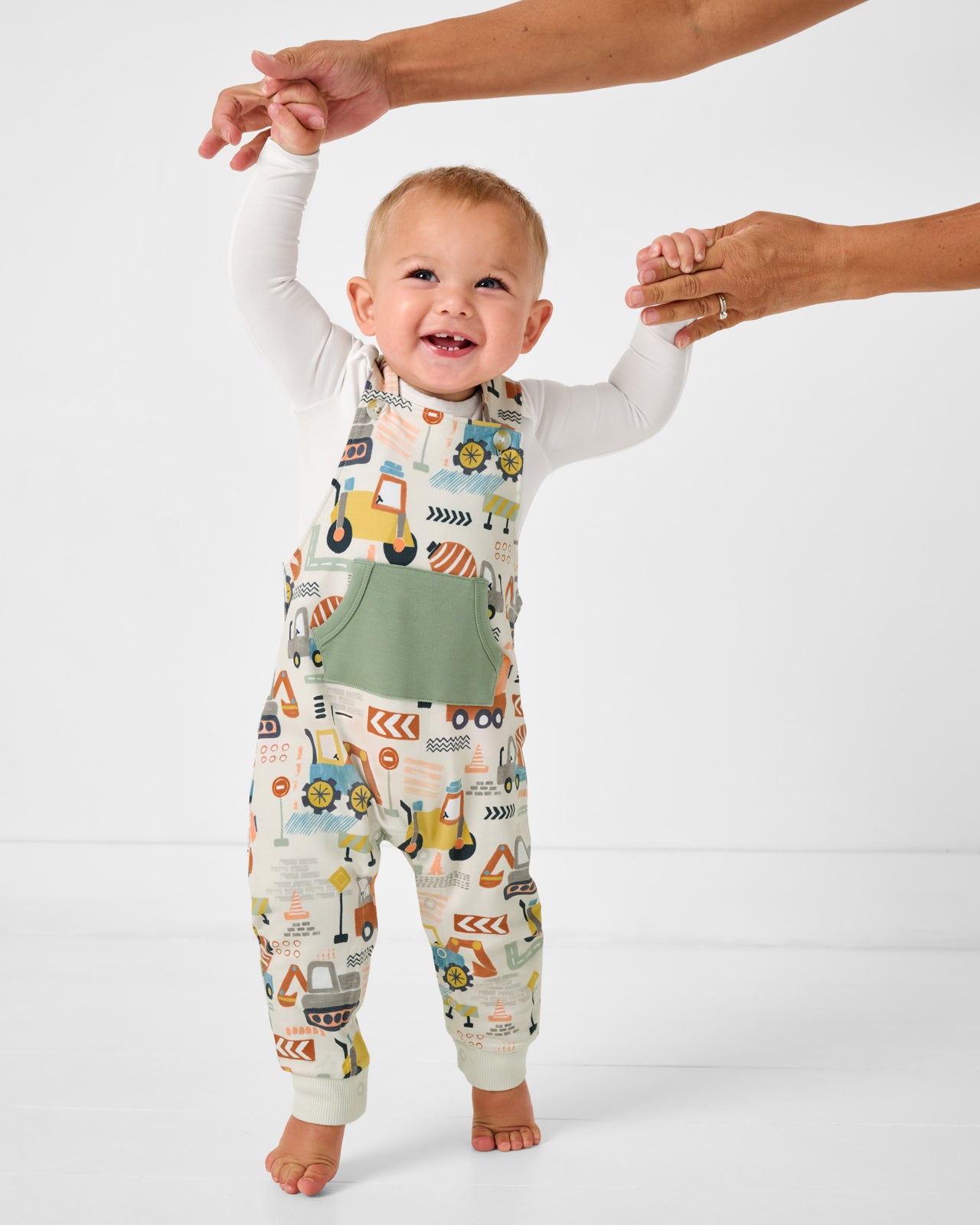 Mini Builders Overall Romper