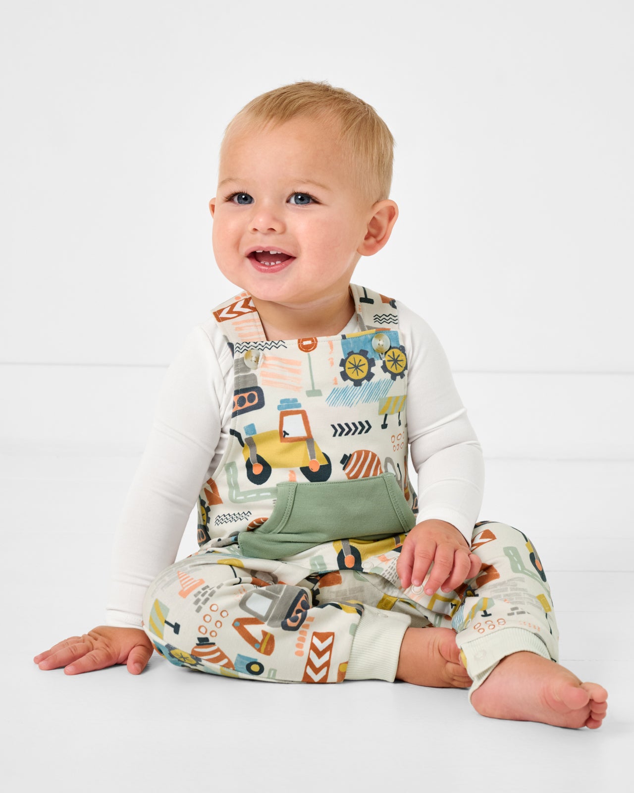 Mini Builders Overall Romper - Image 4