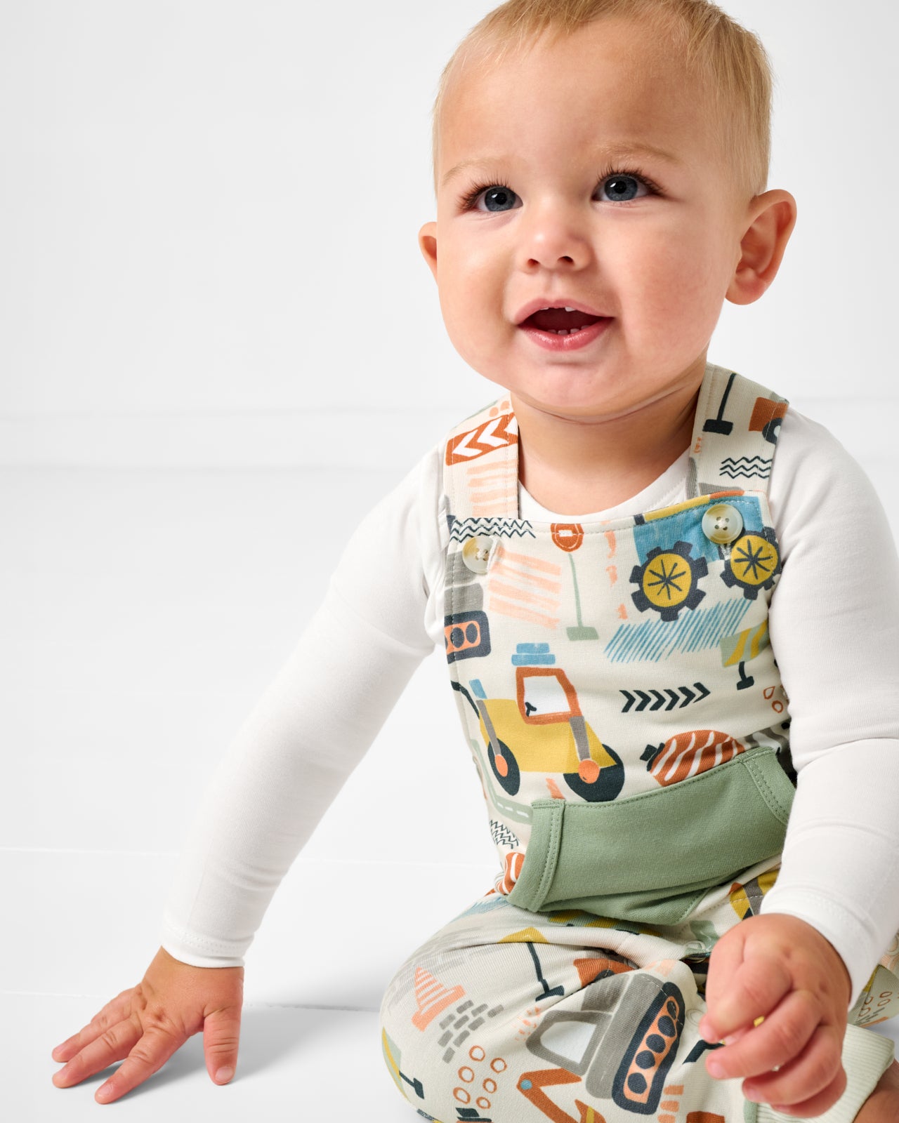 Mini Builders Overall Romper - Image 5
