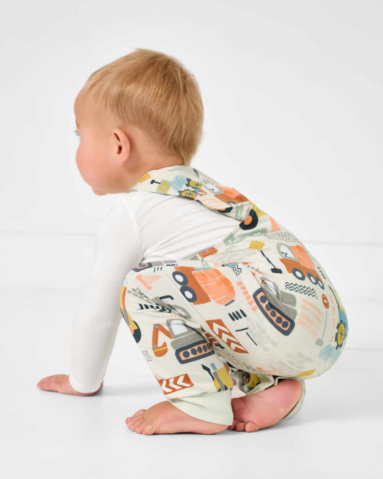 Mini Builders Overall Romper - Image 3