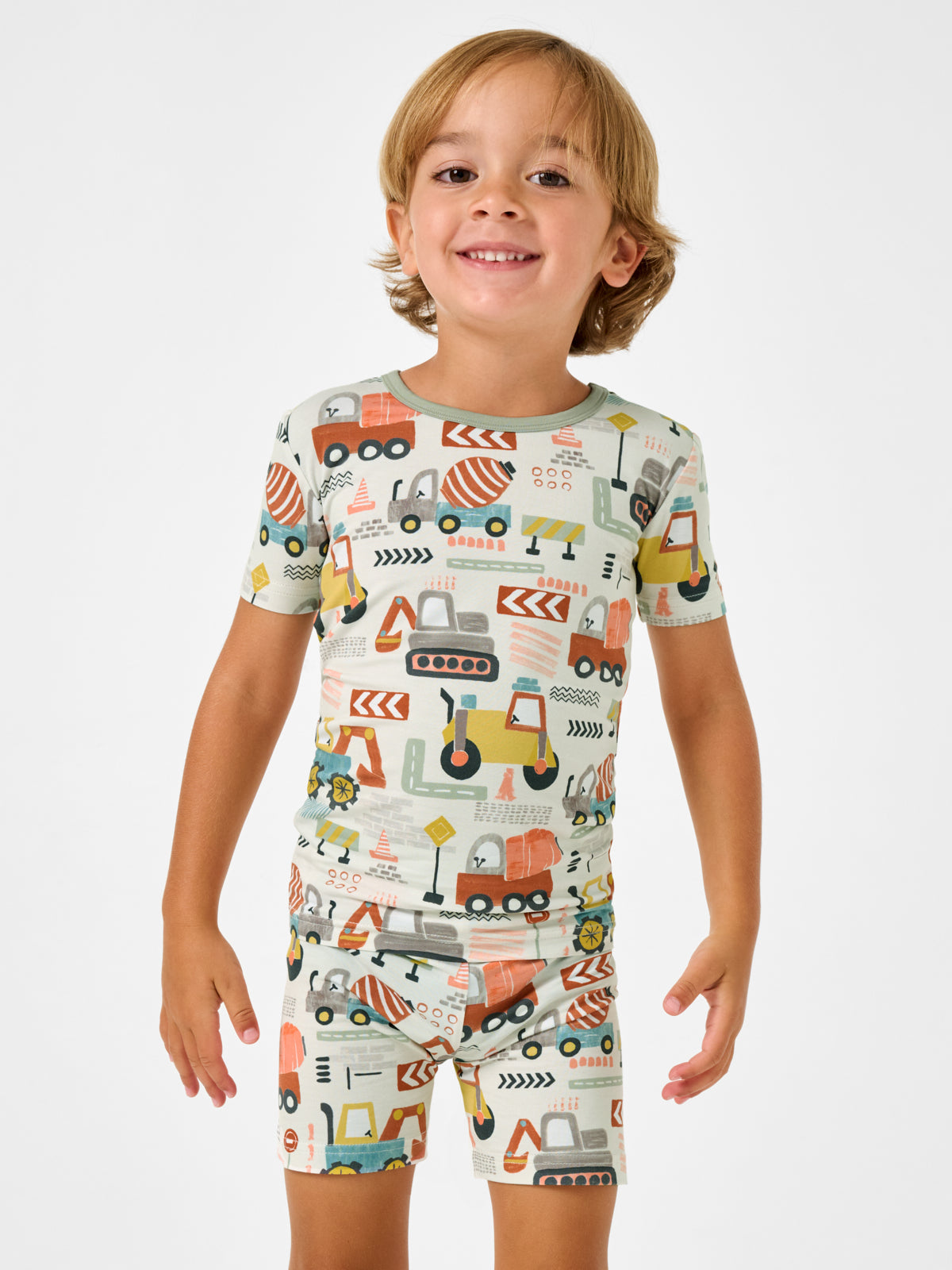 Mini Builders Two-Piece Short Sleeve & Shorts Pajama Set