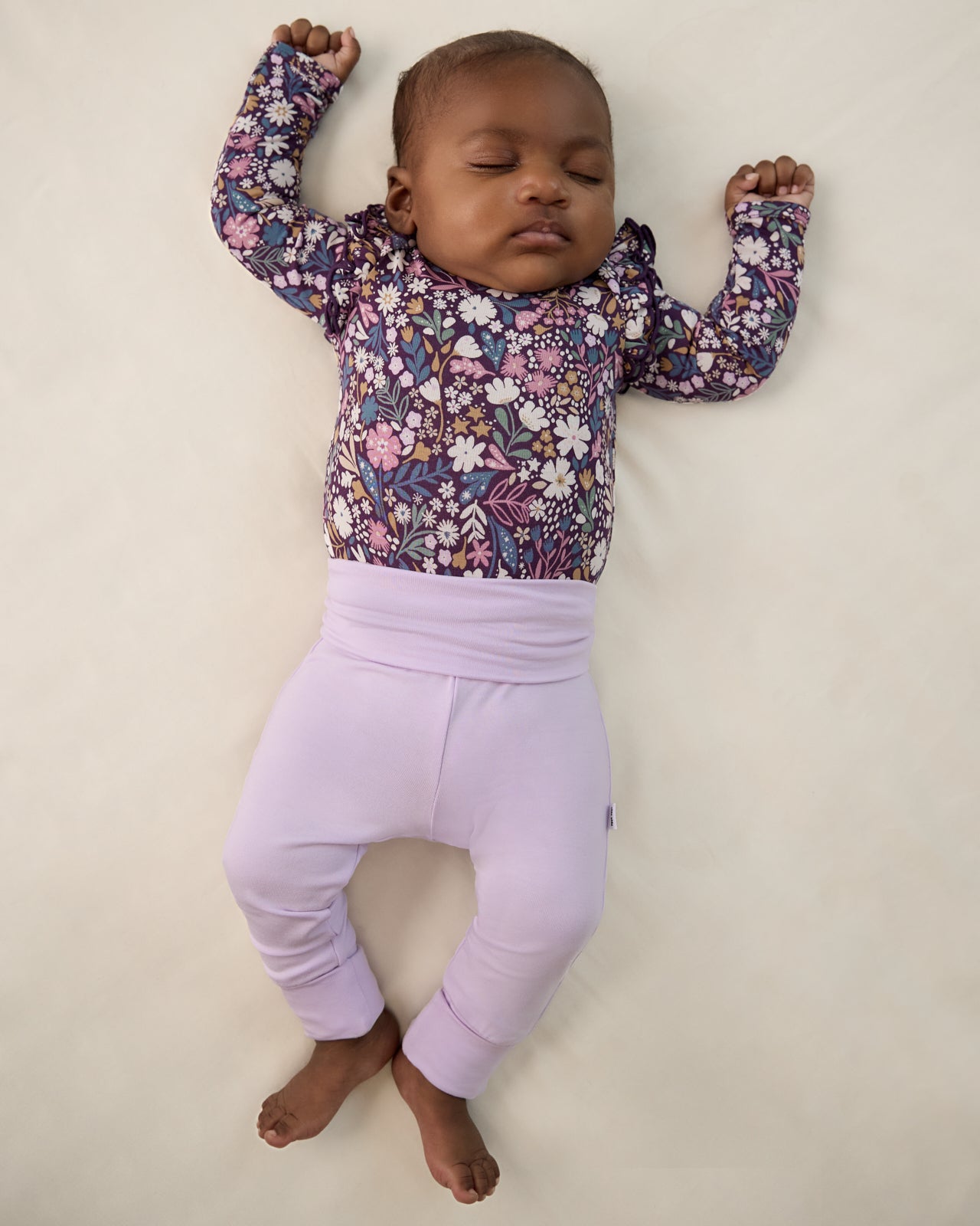 Misty Lavender Fold Over Legging - Image 2