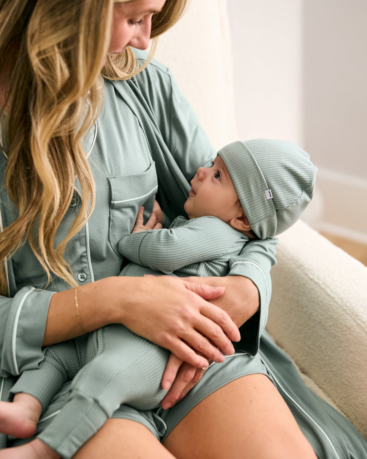 Willow Ribbed Infant Beanie - Image 2