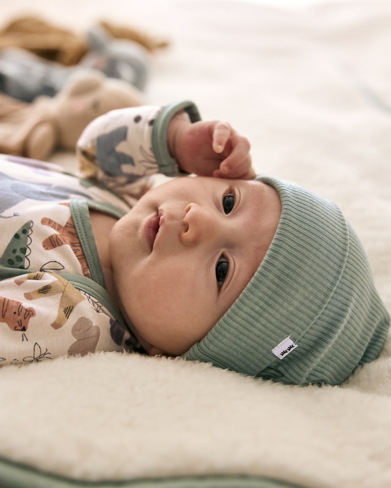 Willow Ribbed Infant Beanie - Image 4