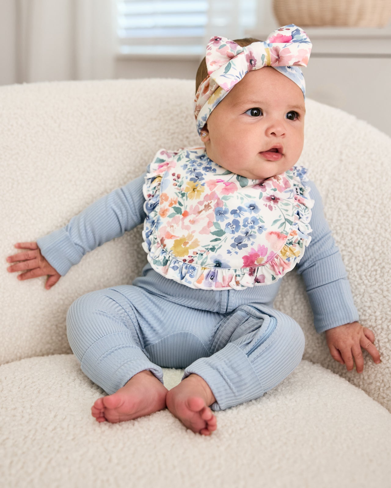 Tiny Blooms Luxe Bow Headband - Image 3