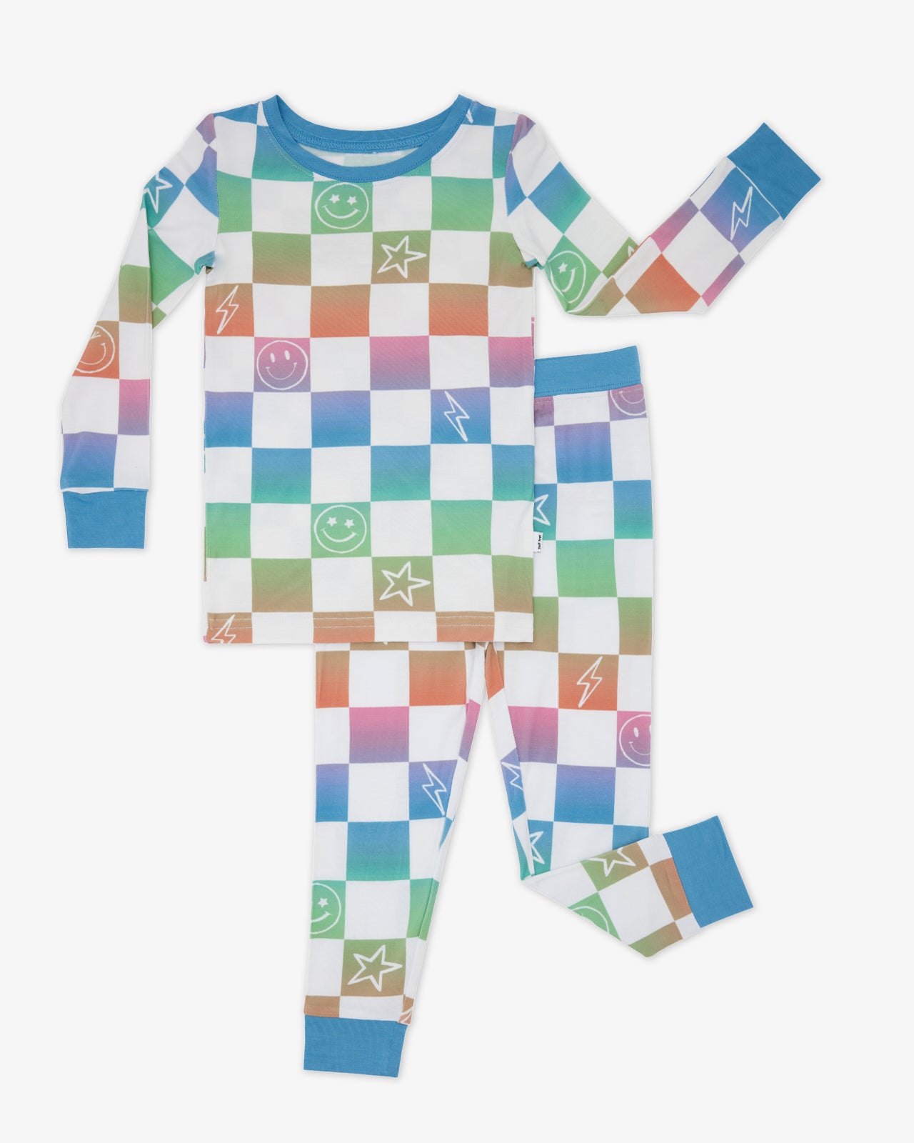 Ombre Cheery Checks Two-Piece Pajama Set - Image 6
