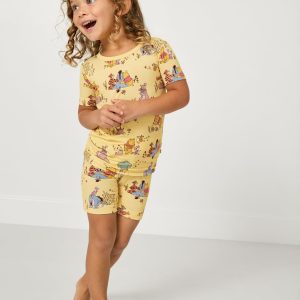 Disney Playtime With Pooh Two-Piece Short Sleeve & Shorts Pajama Set