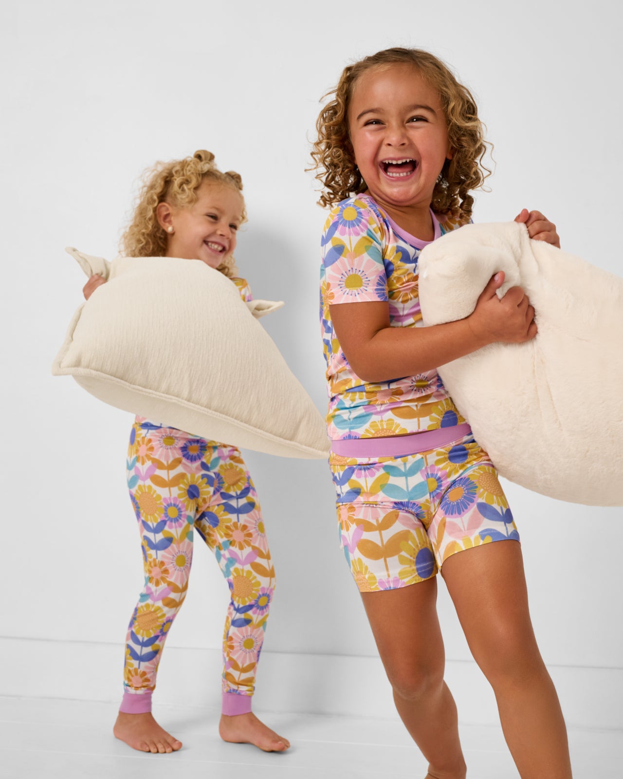 Petal Power Two-Piece Short Sleeve & Shorts Pajama Set - Image 5