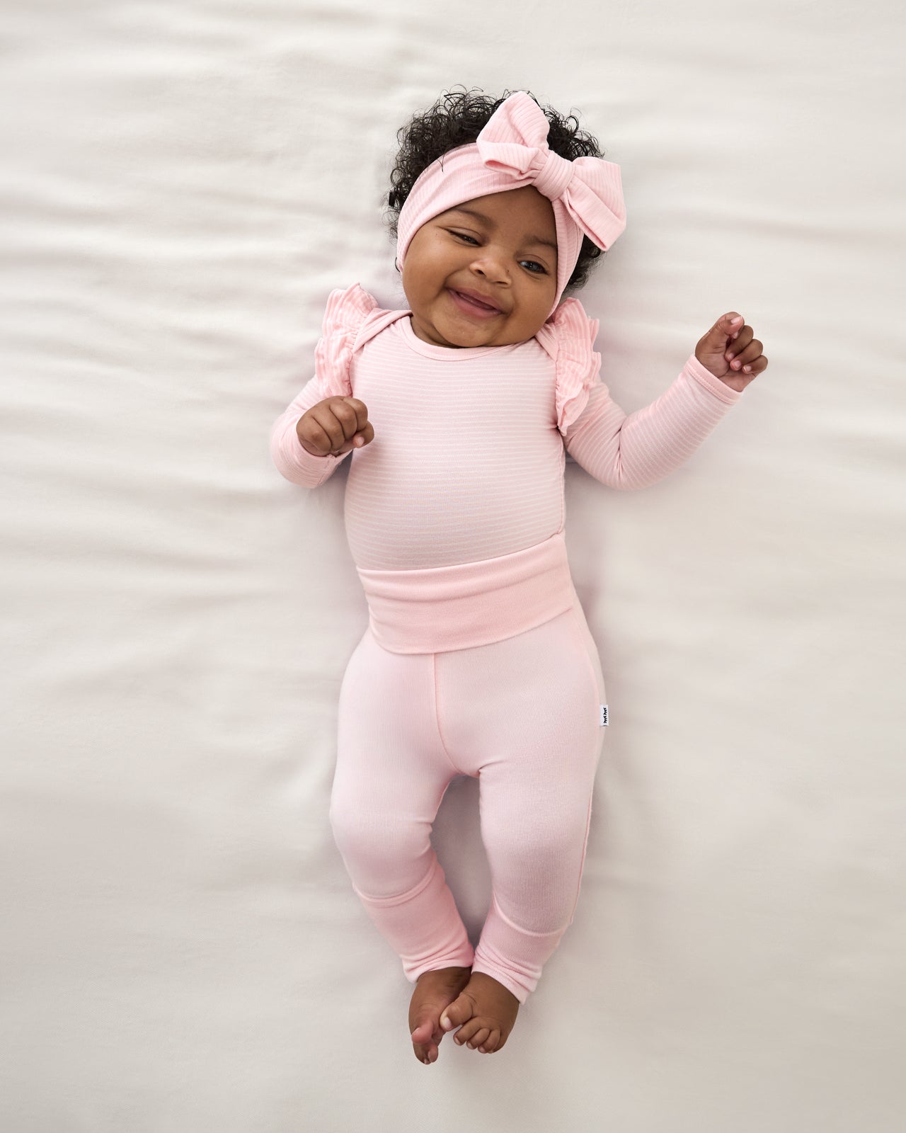Prima Pink Fold Over Legging - Image 2