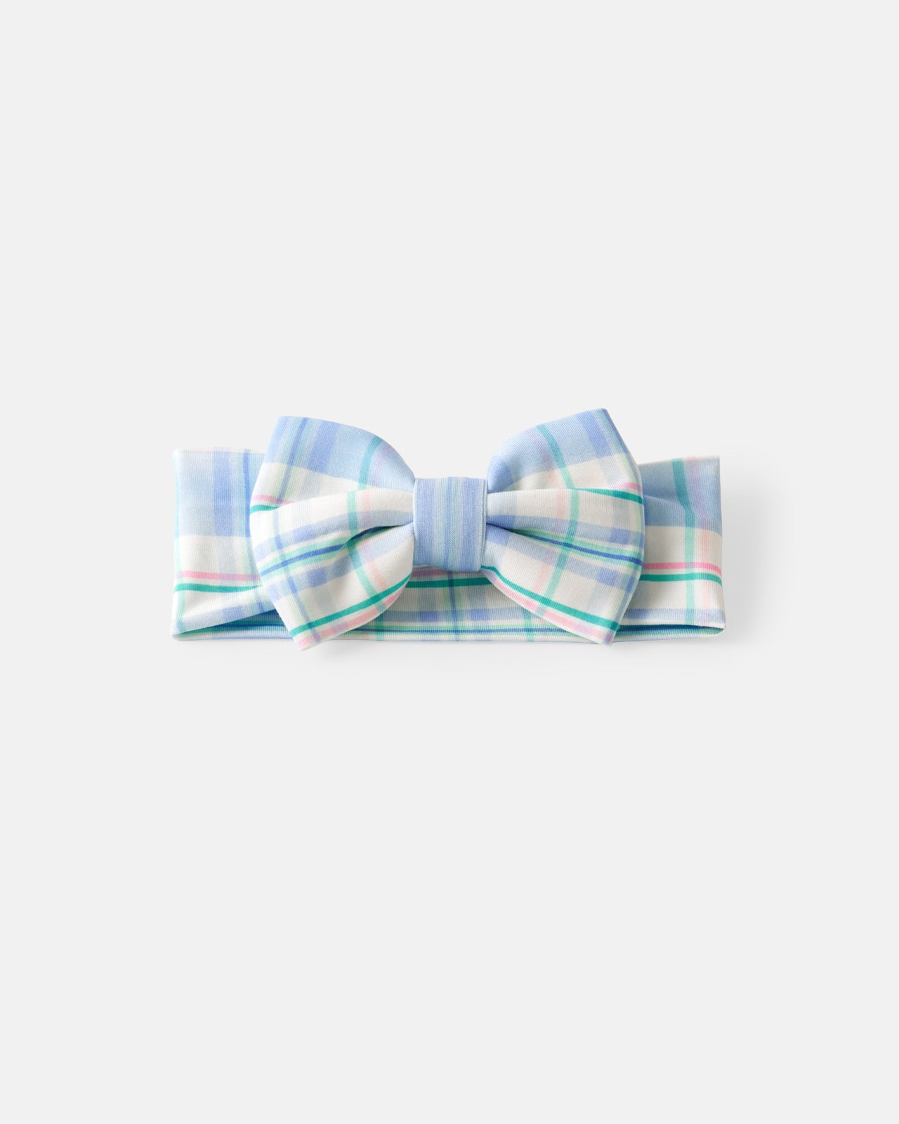 Springtime Plaid Luxe Bow Headband - Image 2