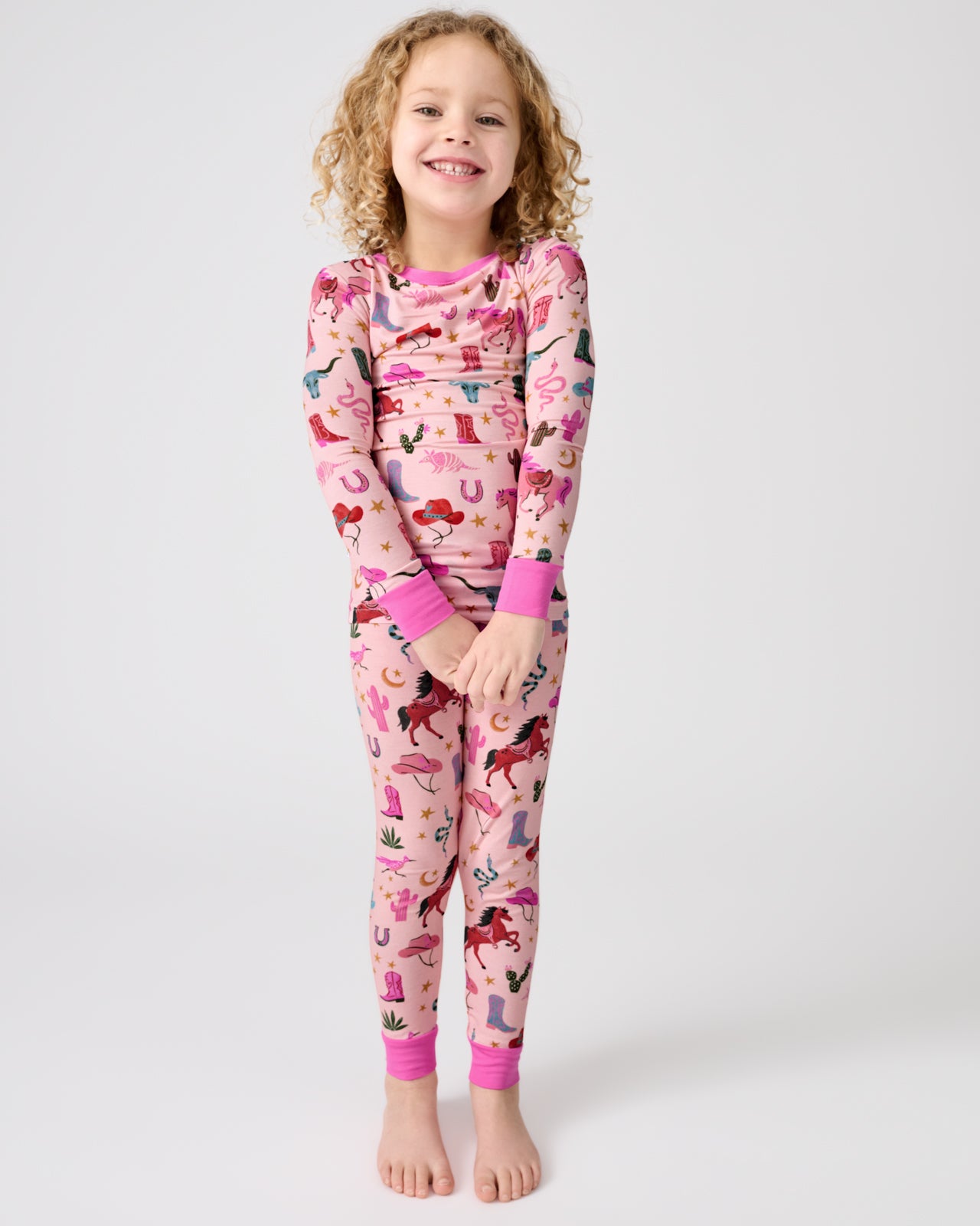 Pink Rancher Roundup Two-Piece Pajama Set