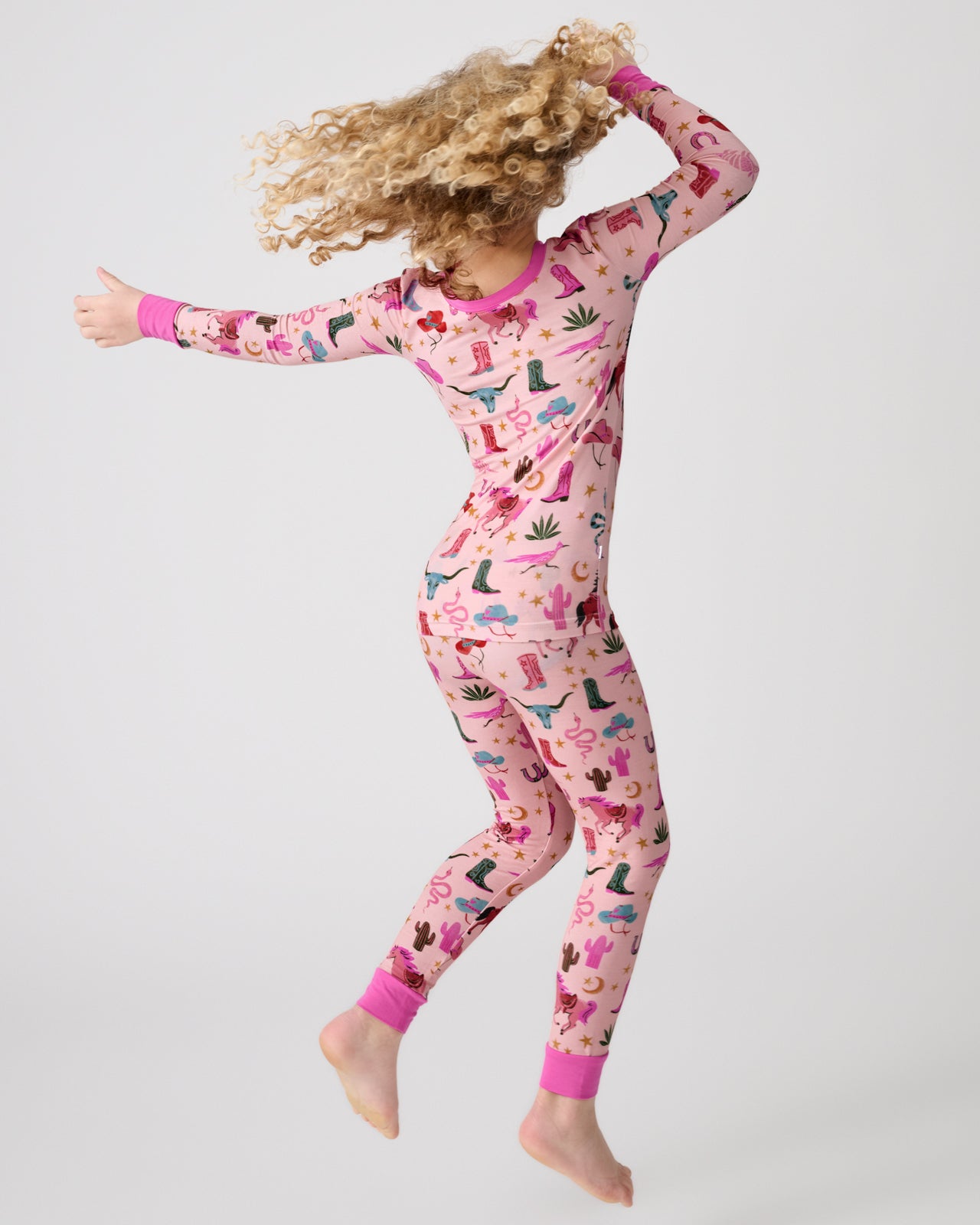 Pink Rancher Roundup Two-Piece Pajama Set - Image 5