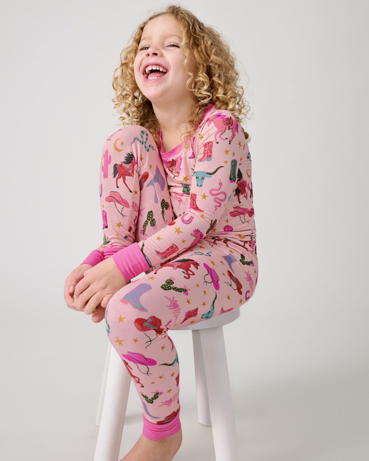 Pink Rancher Roundup Two-Piece Pajama Set - Image 2