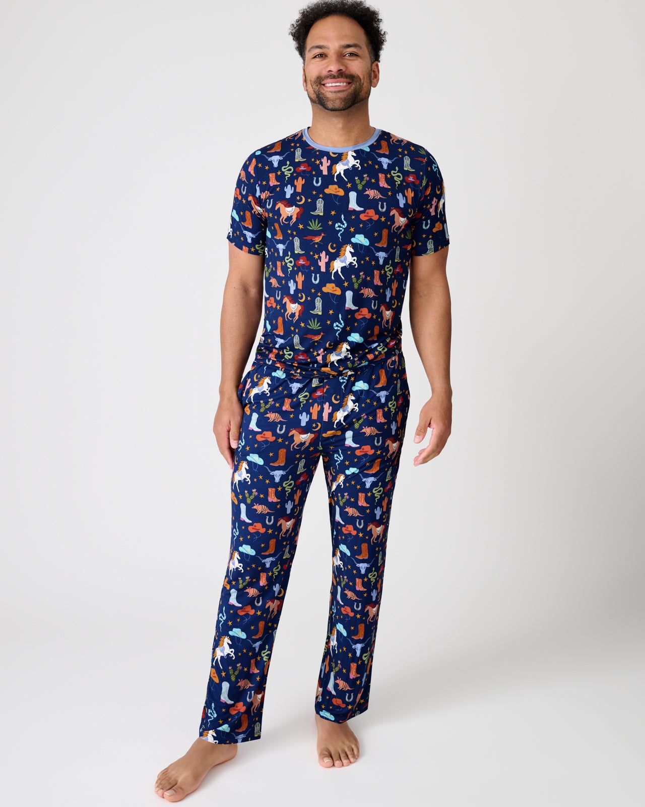 Blue Rancher Roundup Men's Pajama Pants - Image 3
