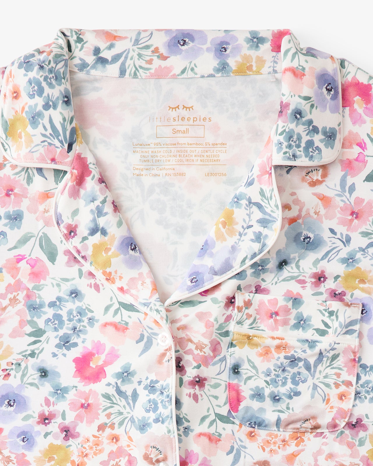 Tiny Blooms Women's Short Sleeve & Shorts Pajama Set - Image 7