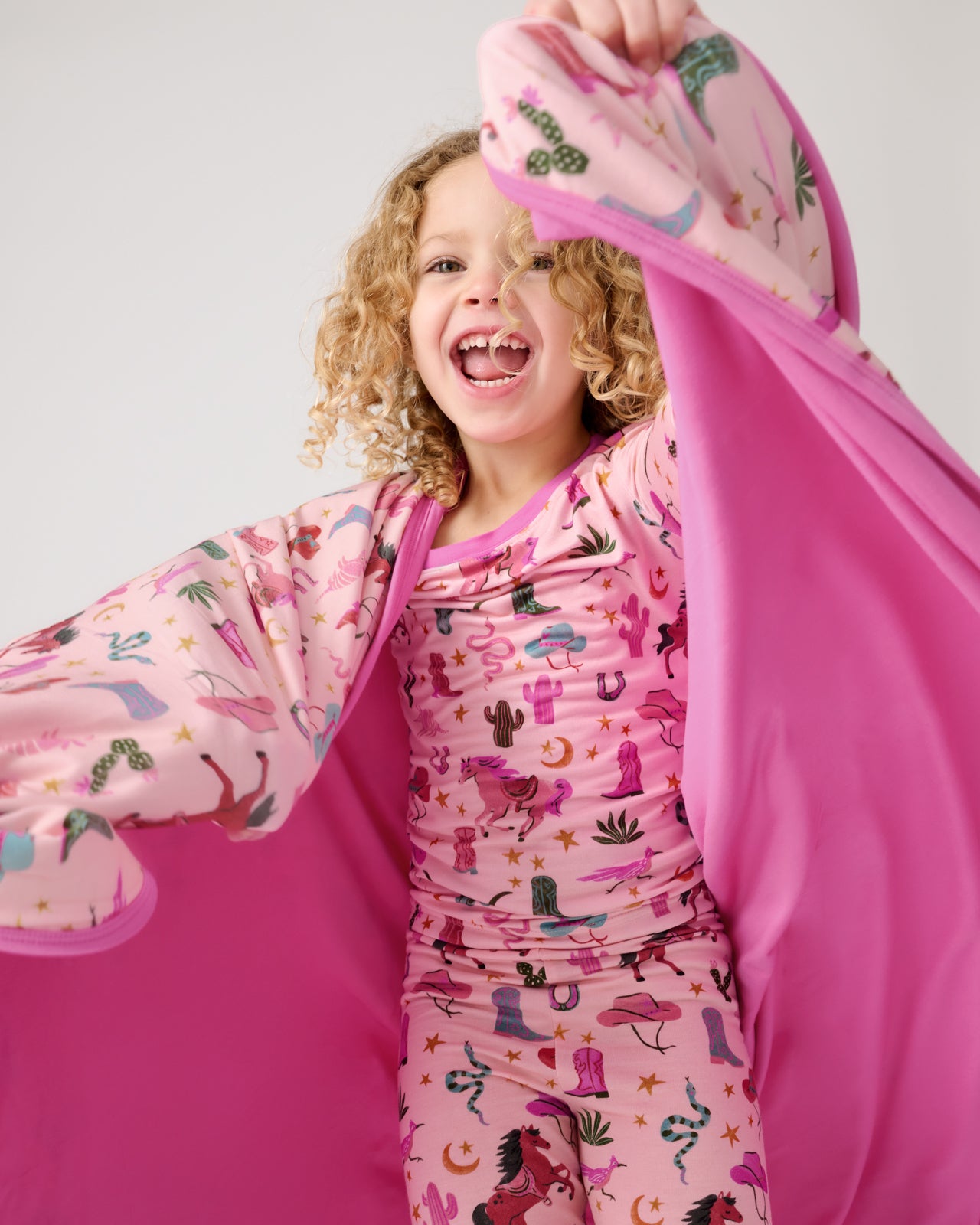 Pink Rancher Roundup Large Cloud Blanket® - Image 3