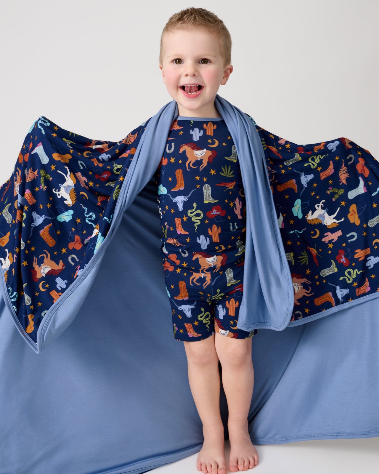 Blue Rancher Roundup Large Cloud Blanket® - Image 2