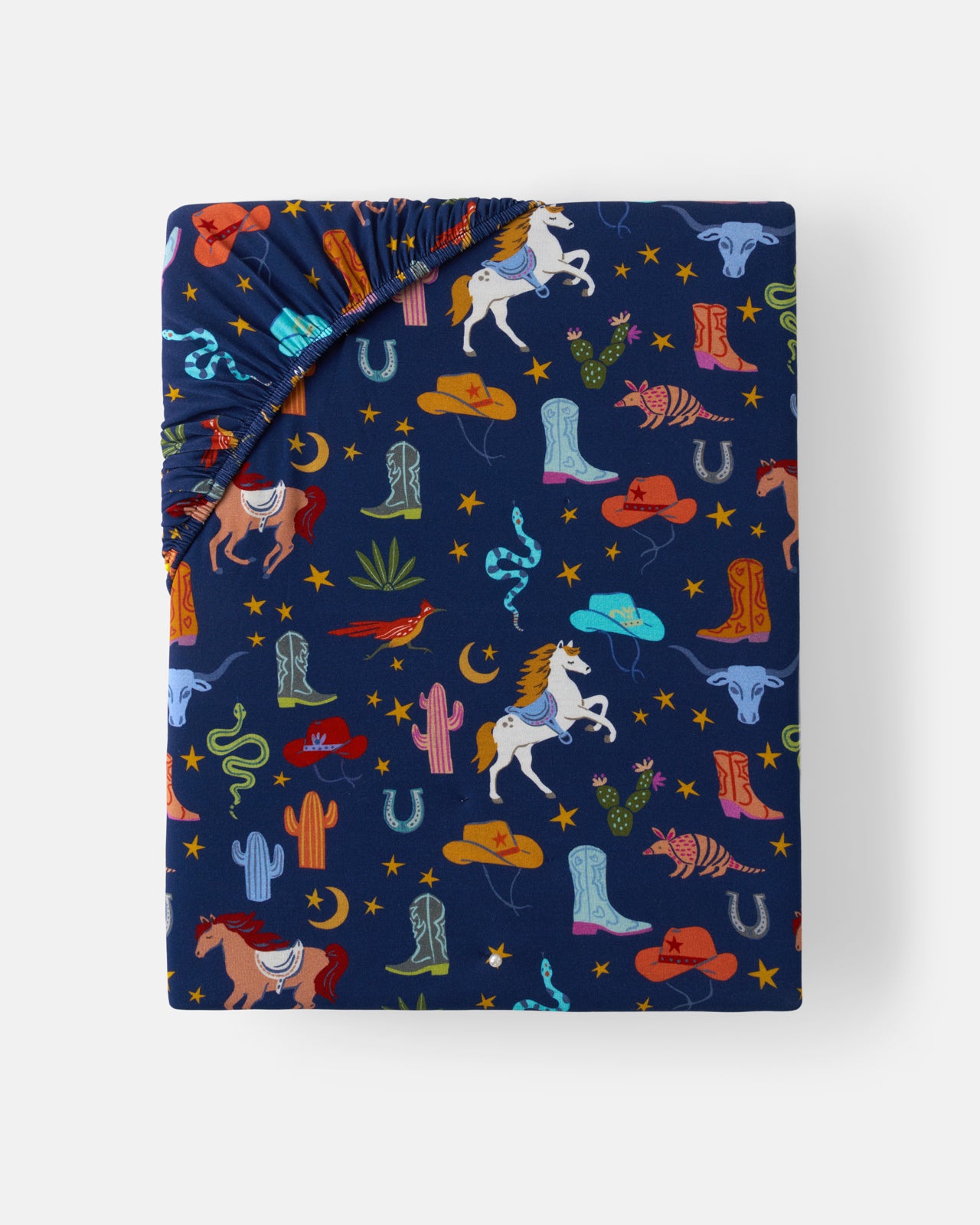 Blue Rancher Roundup Fitted Crib Sheet - Image 4