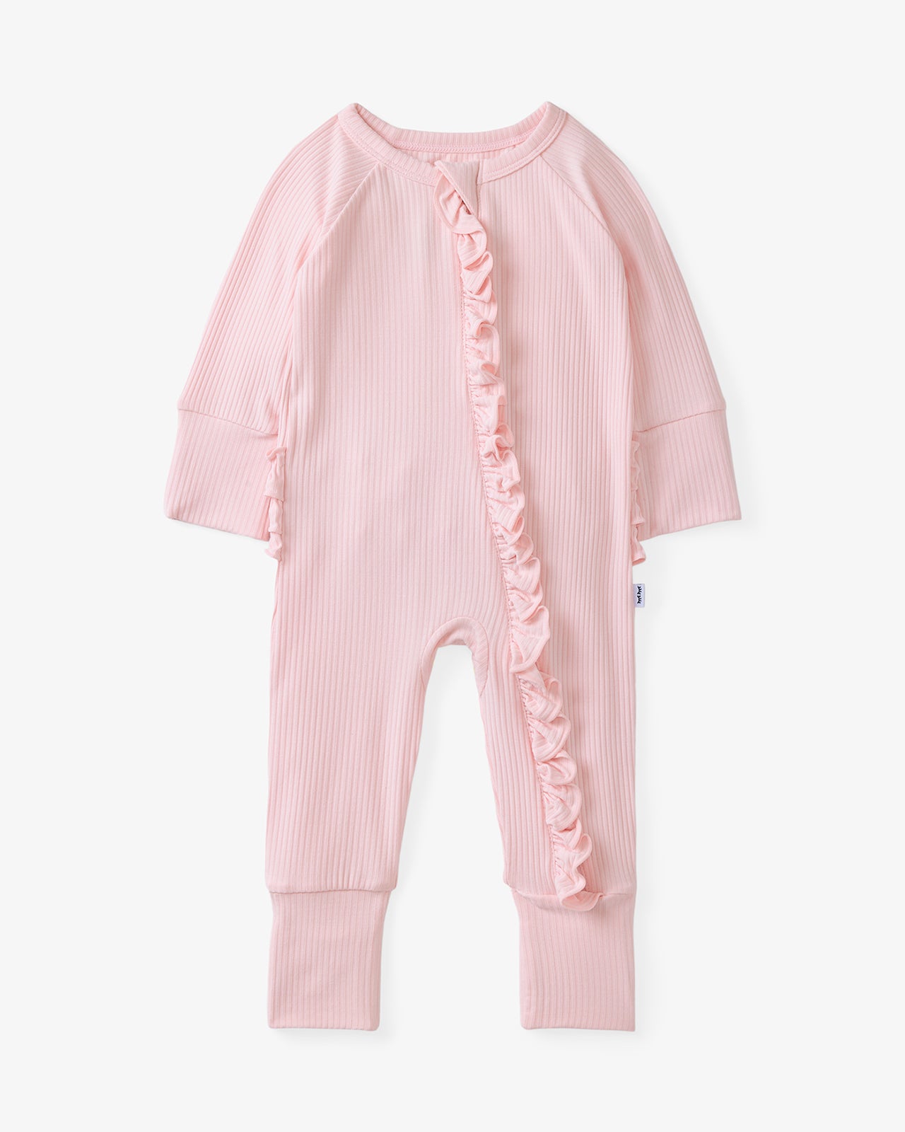 Prima Pink Ribbed Ruffle Zippy - Image 6