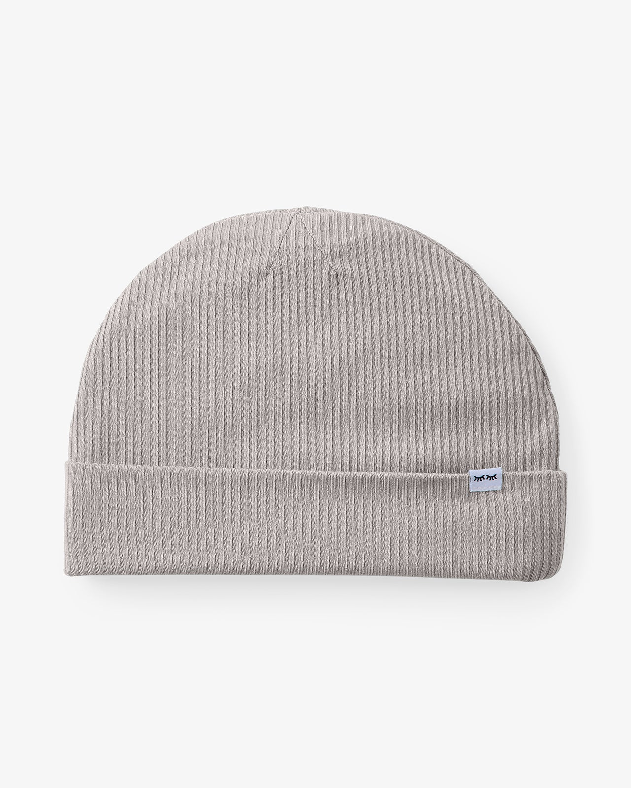 Dove Gray Ribbed Infant Beanie - Image 3