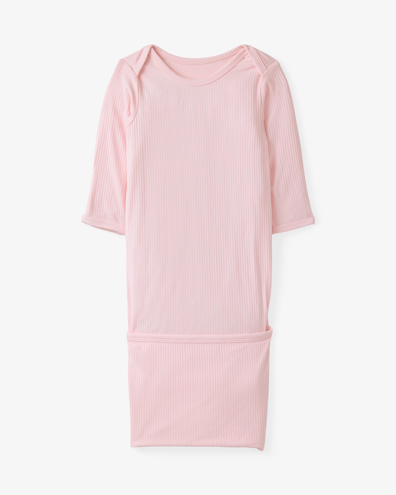 Prima Pink Ribbed Infant Gown - Image 4