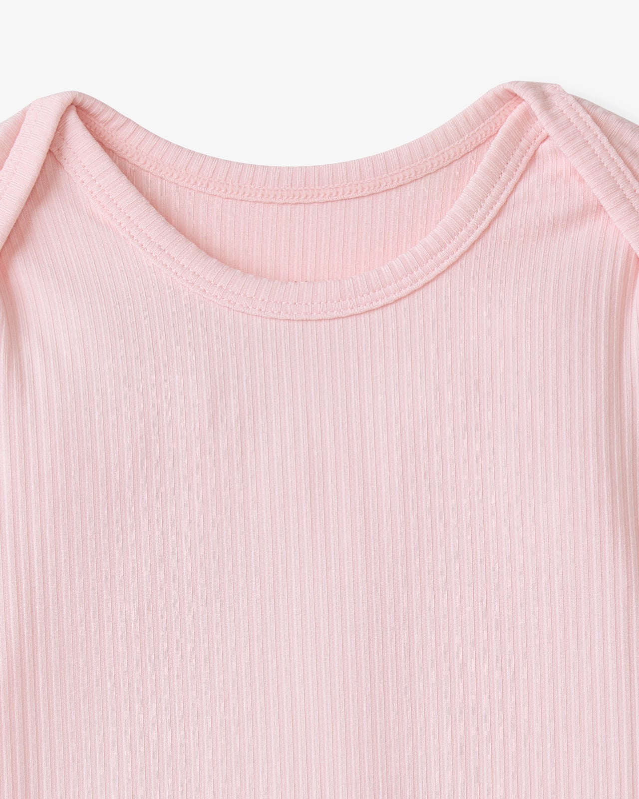 Prima Pink Ribbed Infant Gown - Image 5