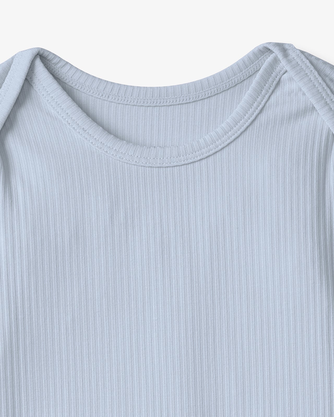 Light Fog Ribbed Infant Gown - Image 6
