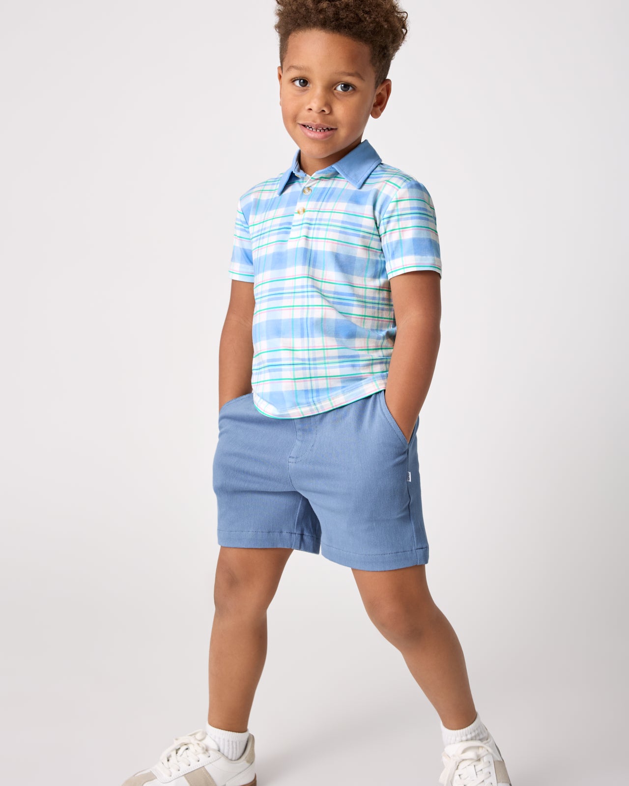 Springtime Plaid Polo Shirt - Image 3
