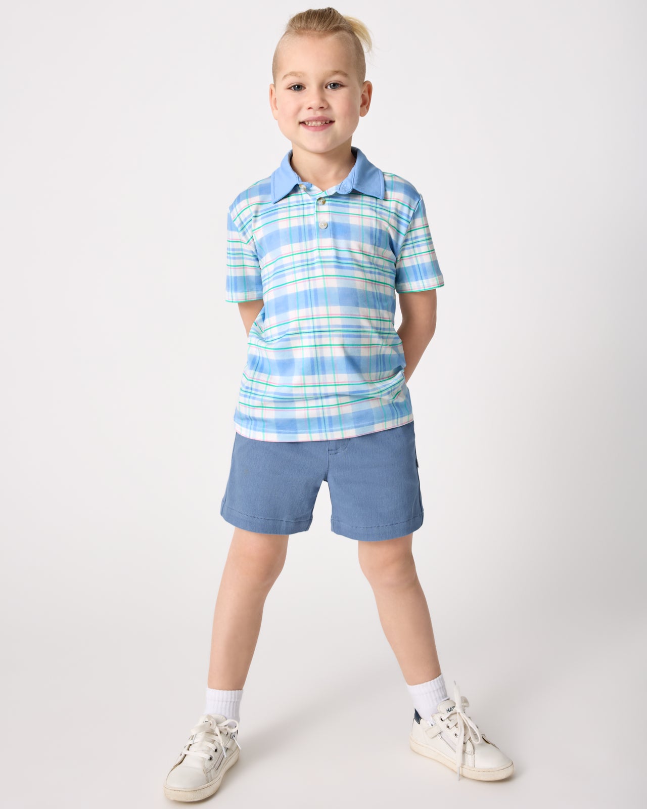 Springtime Plaid Polo Shirt - Image 2