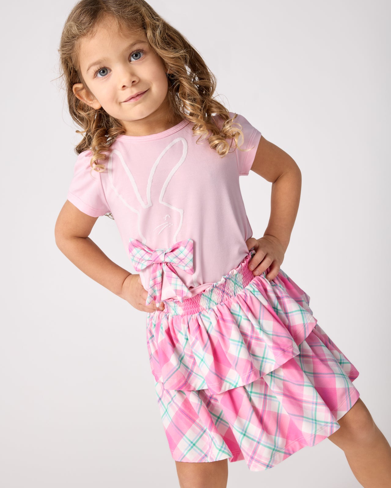 Flocked Bunny Puff Sleeve Tee - Image 3