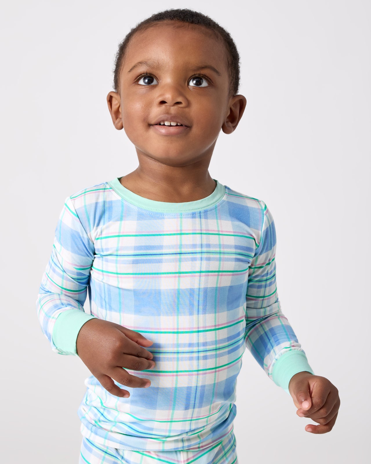 Springtime Plaid Two-Piece Pajama Set