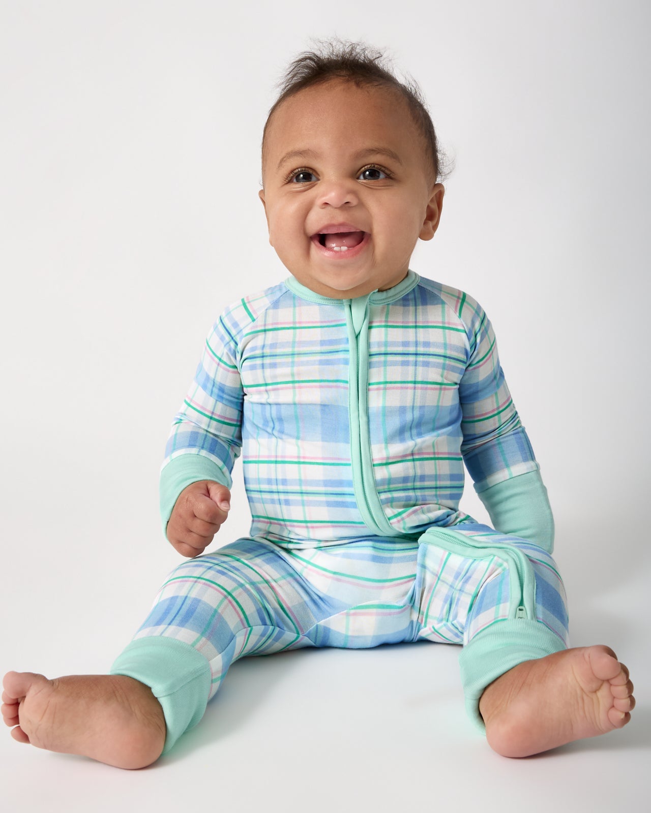 Springtime Plaid Zippy