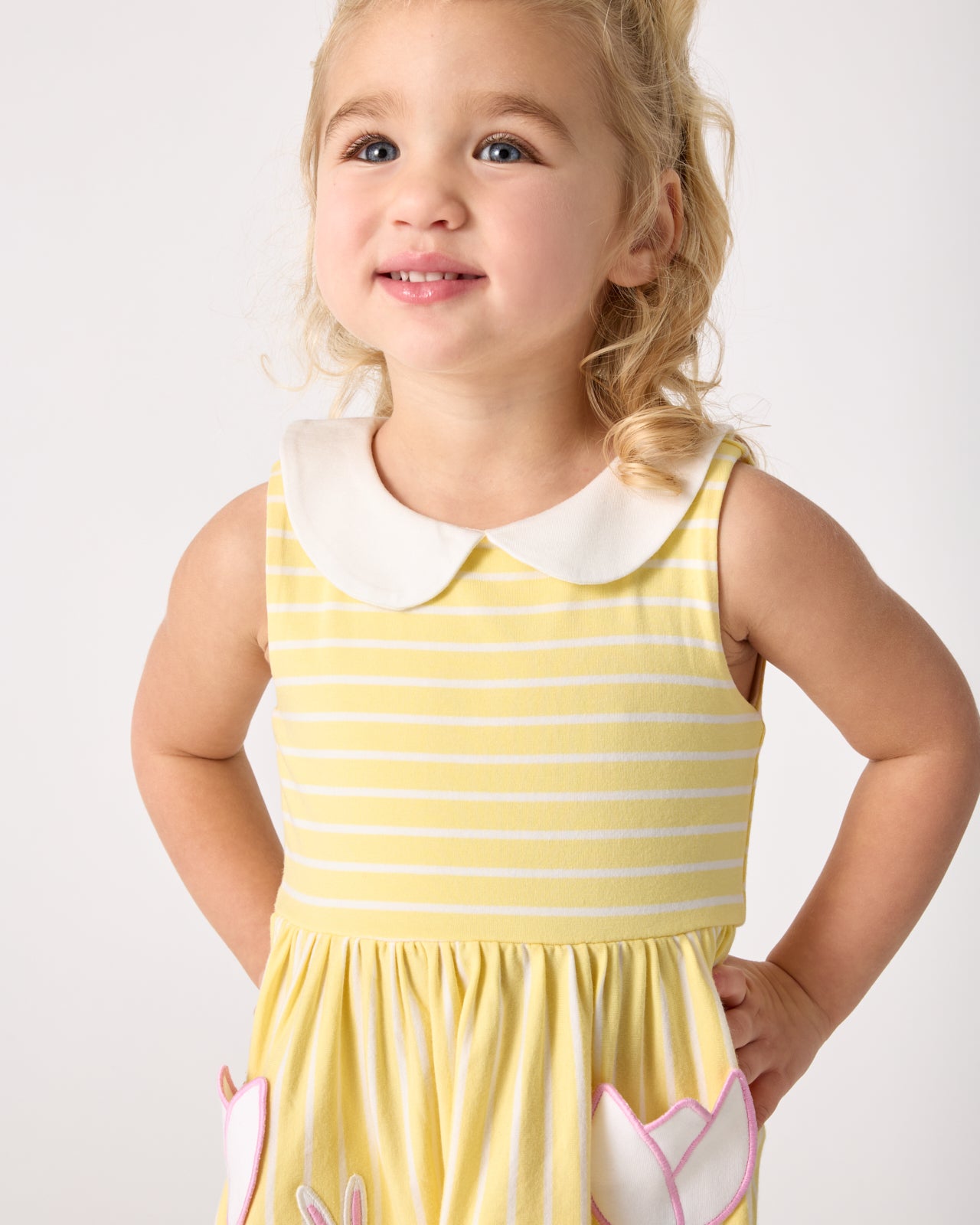 Sunny Tulip Collar Skater Dress - Image 5
